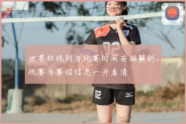 世界杯规则与比赛时间安排解析,观赛与赛程信息一并看清